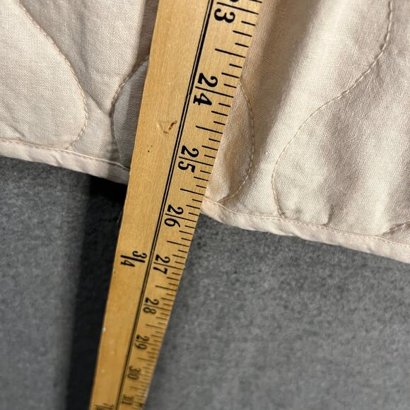 Denim & Co. Cotton Quilted Jacket Light Khaki Size X-Large - Picture 4 of 10